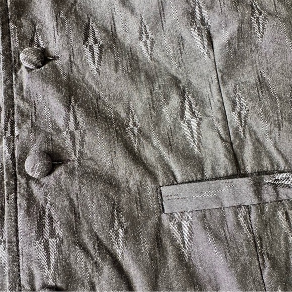 Cody James Vest Men’s 2XL Gray Diamond Western Formal 5 Button Cowboy Waistcoat - Picture 12 of 12